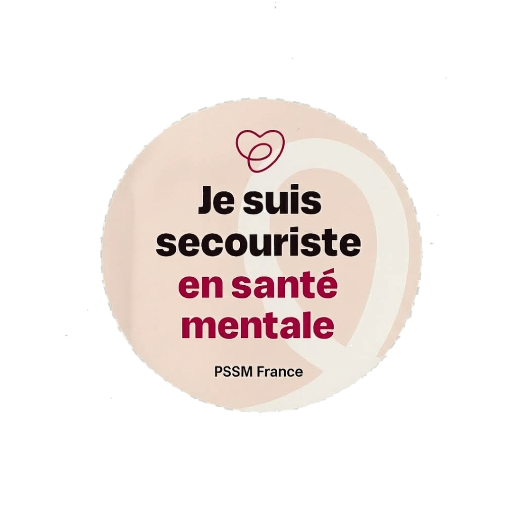 Certifiée PSSM France — secouriste en santé mentale